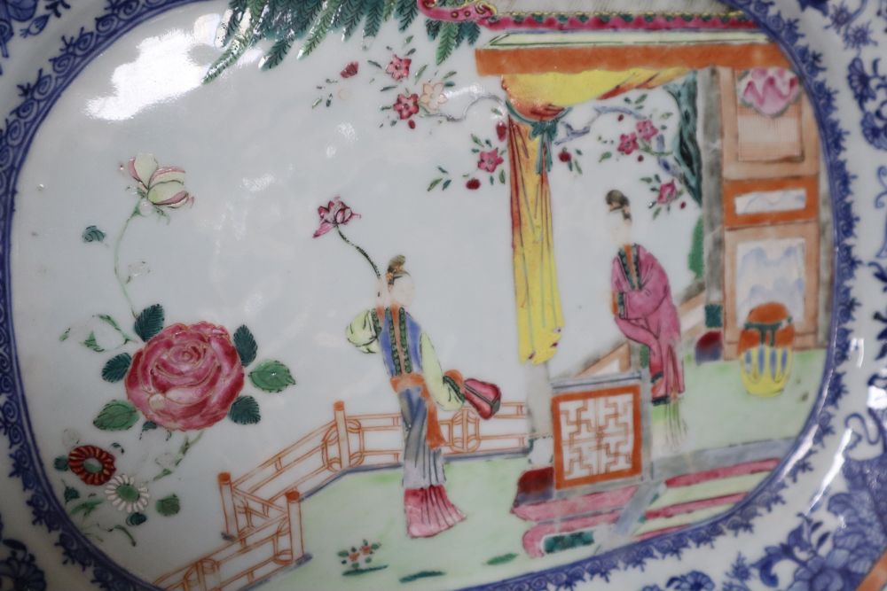 An 18th century Chinese famille rose dish